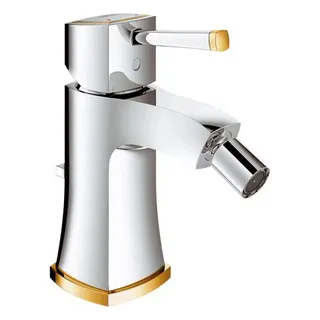 Grohe Einhand-Bidetbatterie Grandera 23315 Zugst.-Ablaufgarnitur chrom/gold