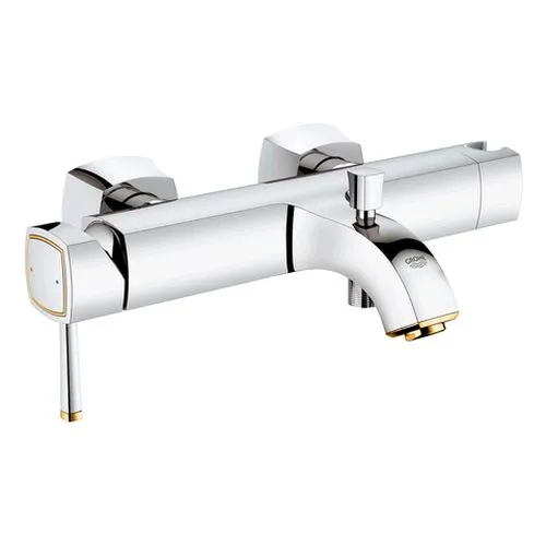 Grohe Einhand-Wannenbatterie Grandera 23317 Wandmontage chrom/gold