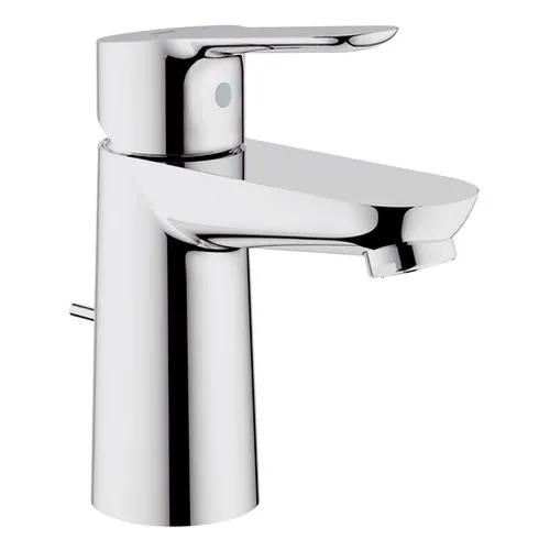Grohe BauEdge Waschtisch Armatur mit Zugstangen-Ablaufgarnitur aus Kunststoff