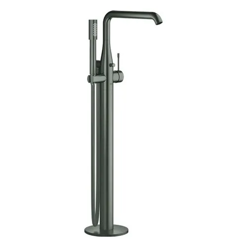 Grohe Essence Wannenarmatur für Bodenmontage, Fertigmontageset, hard graphite gebürstet