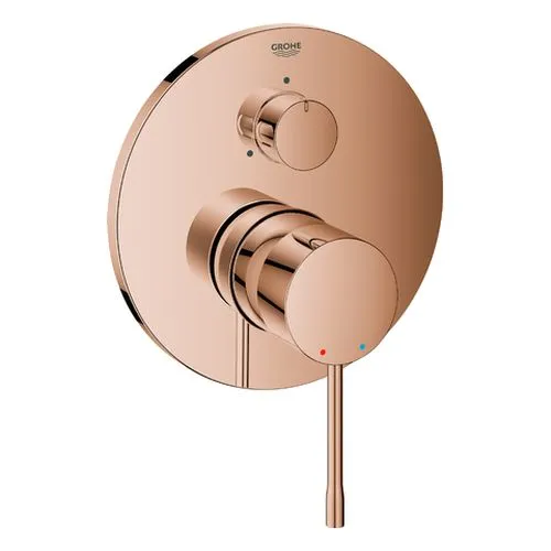 Grohe Essence Badearmatur Fertigset mit 3-Wege Umstellung (warm sunset)