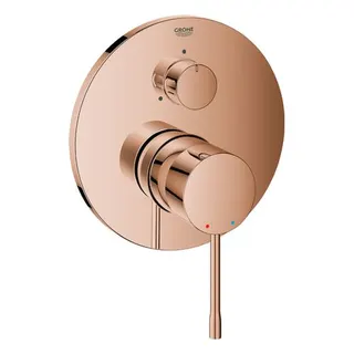 Grohe Essence Badearmatur Fertigset mit 3-Wege Umstellung (warm sunset)