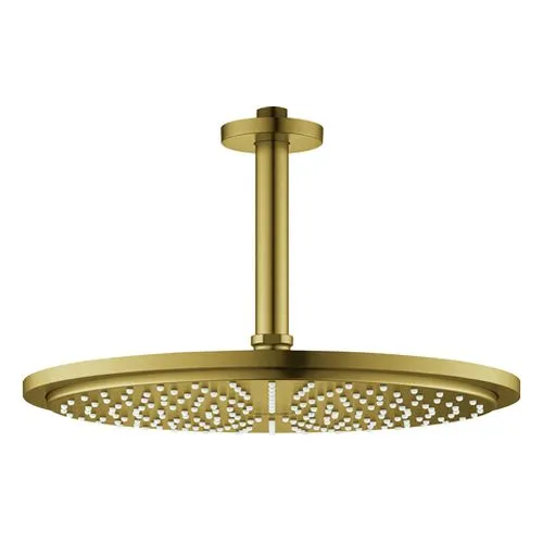 Grohe Kopfbrauseset Rainshower Cosmopolitan 310 mit Deckenauslass 142 mm (cool sunrise gebürstet)