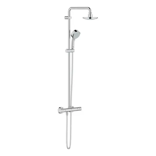 Grohe Tempesta Cosmopolitan Duschsystem mit Thermostat, 390 mm Duscharm, chrom