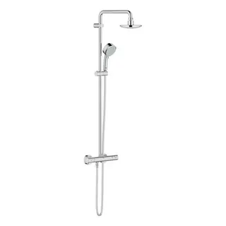Grohe Tempesta Cosmopolitan Duschsystem mit Thermostat, 390 mm Duscharm, chrom