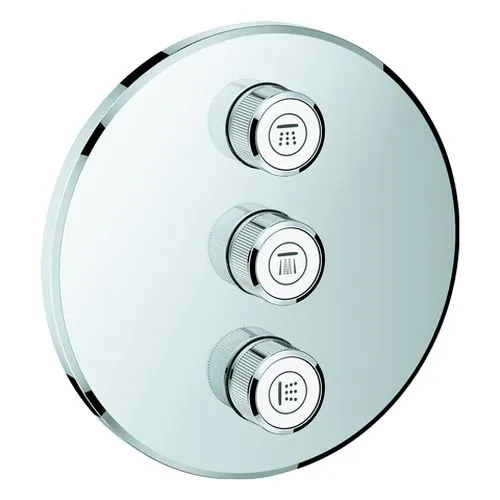 Grohe Grohtherm SmartControl 3-fach Unterputzventil rund FMS chrom