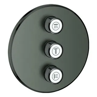 Grohe Grohtherm 3-Fach-Ventil Fertigset 29122 (hard graphite gebürstet)