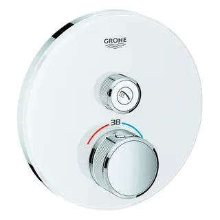 Grohe Grohtherm SmartControl Thermostat mit einem Absperrventil, Moon White, Yang White