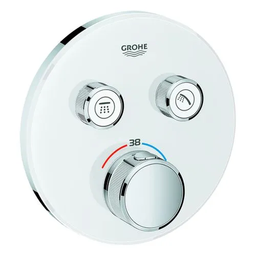 Grohe Grohtherm SmartControl Thermostat mit 2 Absperrventilen, moon white