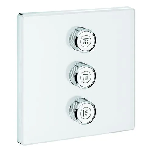 Grohe Grohtherm SmartControl 3-fach Unterputzventil eckig FMS moon white