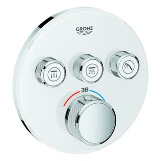 Grohe Grohtherm SmartControl Thermostat mit 3 Absperrventilen. moon white