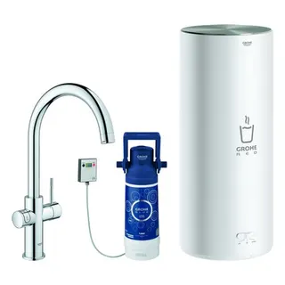 Grohe Armatur und Boiler Red Duo 30079 L-Size C-Auslauf chrom