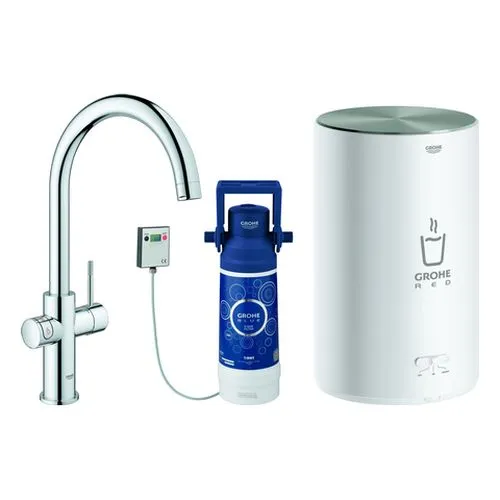 Grohe Armatur und Boiler Red Duo 30083 M-Size C-Auslauf chrom