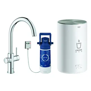Grohe Armatur und Boiler Red Duo 30083 M-Size C-Auslauf chrom