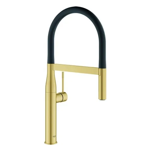 Grohe Essence Spültischmischer mit ausziehbarer Profibrause (cool sunrise gebürstet)