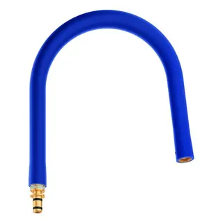 Grohe Schlauchauslauf 30321 für Essence Küchenarmatur mit Profibrause, blau
