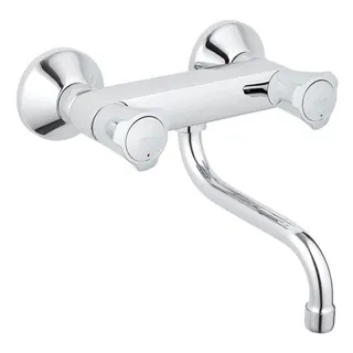 Grohe Costa 2-Griff Küchen Armatur Wandmontage schwenkbar chrom