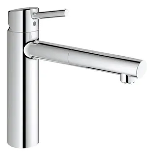 Grohe Concetto Spültisch Armatur, Niederdruck, ausziehbarer Mousseur chrom