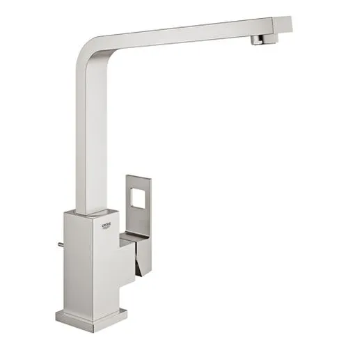 Grohe Eurocube Spültisch Armatur schwenkbar, supersteel