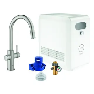 Grohe Blue Professional StarterKit 31325 C-Auslauf ausziehbar, Bluetooth/WIFI (supersteel)