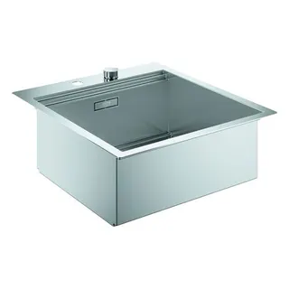 Grohe K800 Edelstahlspüle (satin), 1 Becken, flächenbündig