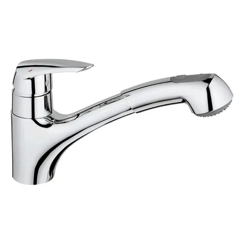 Grohe Eurodisc Spültisch Armatur mit herausziehbarer Brause chrom