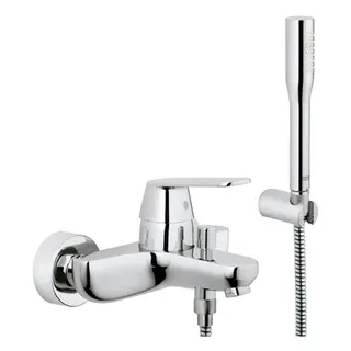 Grohe Eurosmart Cosmopolitan Wannen Armatur mit Brausehalter u. Schlauch chrom