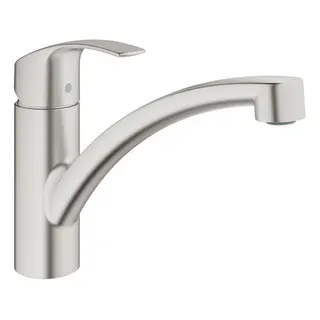 Grohe Eurosmart Spültisch Küchenarmatur 33281 flacher Auslauf, supersteel