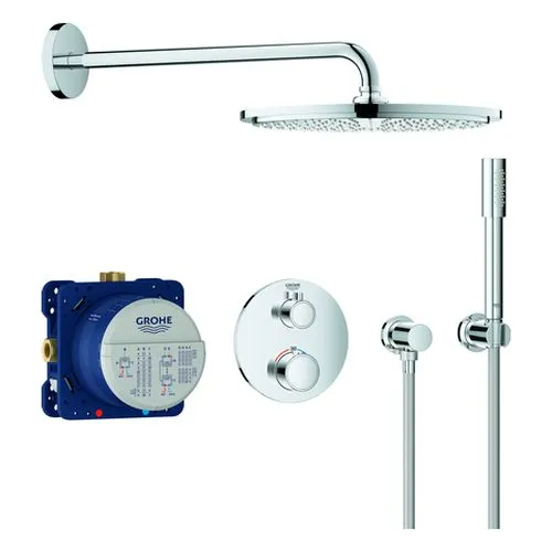 Grohe Grohtherm Duschsystem Unterputz 34731, Fertigset rund (chrom)