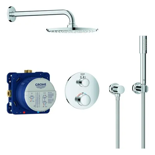 Grohe Grohtherm Duschsystem Unterputz Fertigset rund (chrom)