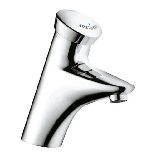 Grohe Selbstschluss-Waschtisch-Batt. Eurodisc SE 36249 o. Mischung DN15 Mark. blau chrom