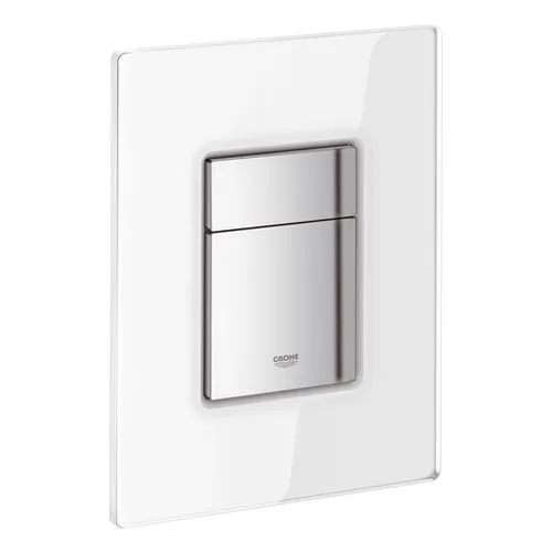 Grohe Skate Cosmopolitan WC-Betätigung mit Glasoberfläche moon white
