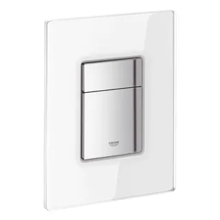 Grohe Skate Cosmopolitan WC-Betätigung mit Glasoberfläche moon white