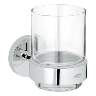 Grohe Essentials Glas mit Halter chrom