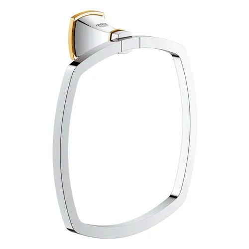 Grohe Handtuchring Grandera 40630 chrom/gold