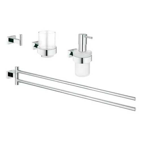 Grohe Essentials Cube Waschtisch Set 4 in 1, chrom