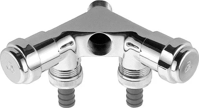 Grohe WAS-Doppelventil Einfach DN15 mit RV chrom