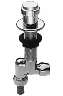 Grohe WAS Ventil EGALUX bis 50mm mit Schlauchanschluß und RV chrom für Untertisch
