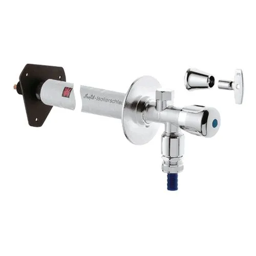 Grohe Außenwandventil Bausatz Eurotec mit Rohrbelüfter mattchrom