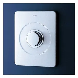 Grohe Deckplatte 43193 Edelstahl mit Druckknopfbetätigung