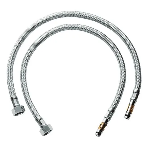 Grohe Druckschlauch (2 Stück) 3/8"x 484 mm, 45484 chrom