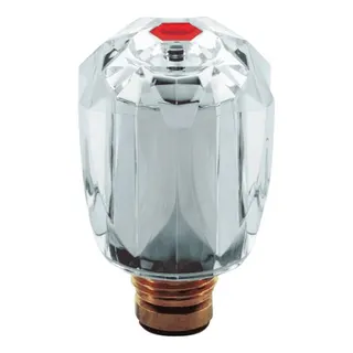 Grohe Oberteil 45956 mit Brillant Griff Markierung rot 1/2" chrom
