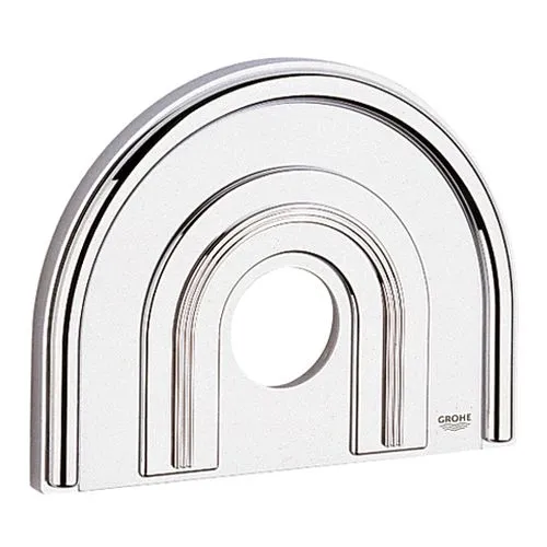 Grohe Rosette Chiara 47459 B:235 H:181 f.EHM Fertigset Brause chrom/mattchrom