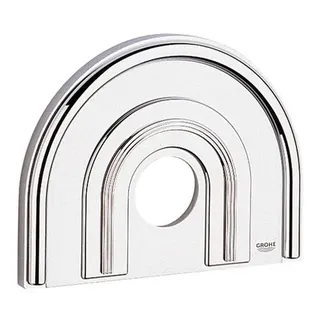 Grohe Rosette Chiara 47459 B:235 H:181 f.EHM Fertigset Brause chrom/mattchrom