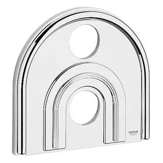 Grohe Rosette 47463 f.Chiara Thermostat Fertigmontageset 235x218 chrom/mattchrom