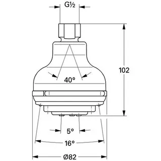 Grohe Kopfbrause 07785 für Aquatower 3000 chrom – Bild 2