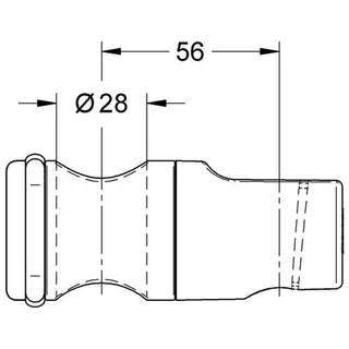 Grohe Relexa Brausegleiter 12435 für Brausestangen 28620 / 28621, chrom – Bild 2