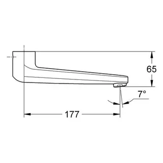 Grohe Gussauslauf 13270, chrom – Bild 2