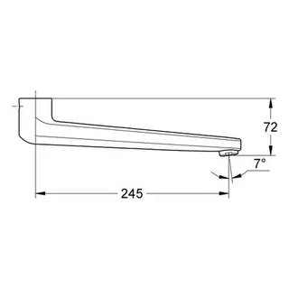 Grohe Gussauslauf 13271, chrom – Bild 2