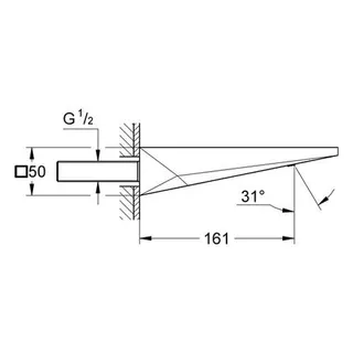 Grohe Allure Brilliant Wanneneinlauf für Wandmontage chrom – Bild 2